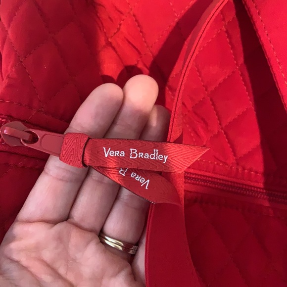 NWT vera bradley large duffel tango red - Picture 5 of 8